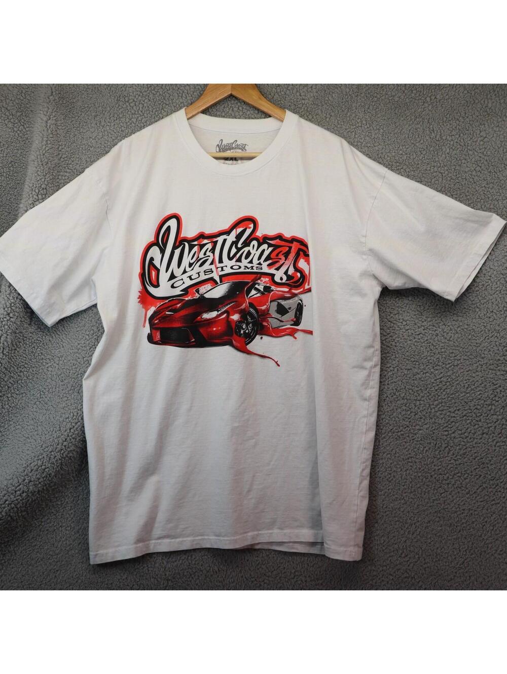Westcost Customs 2XL Shirt Y2K Racing Tuner Mechanic USA